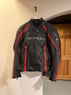 AGV Sport Leather Motorcycle Jacket
